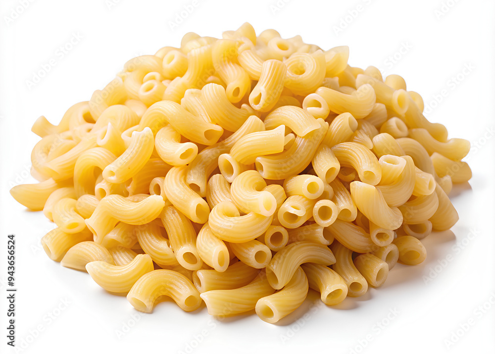 Macaroni pasta isolated white background, Clipping path Macaroni pasta isolated white background, Clipping path