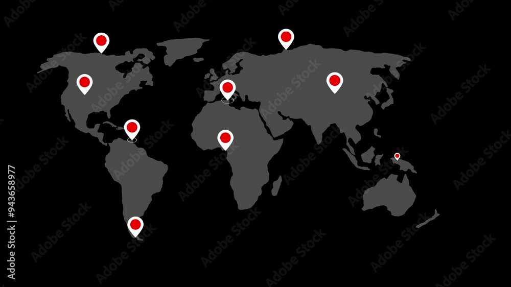 GPS map navigation icon animation. Location Pin Pointer on Background. World map and Location concept. GPS map navigation icon animation. Location Pin Pointer on Background. World map and Location concept.