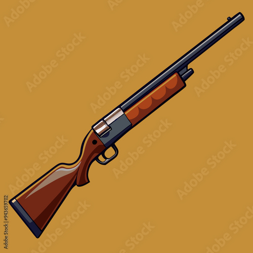 illustration of a shotgun