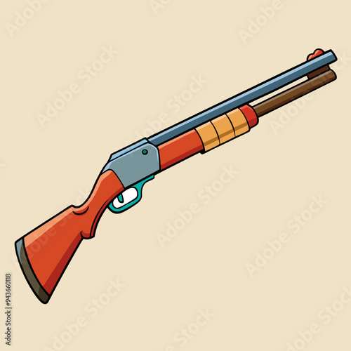 illustration of a shotgun