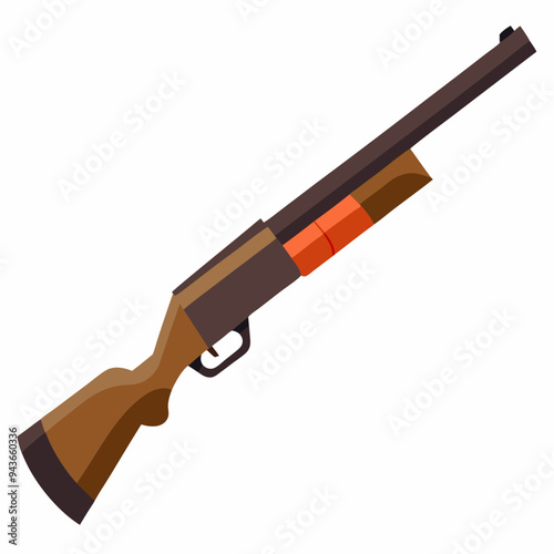 illustration of a shotgun
