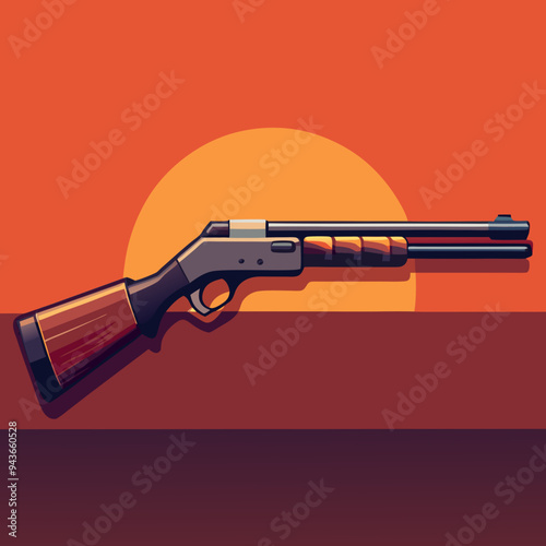 illustration of a shotgun