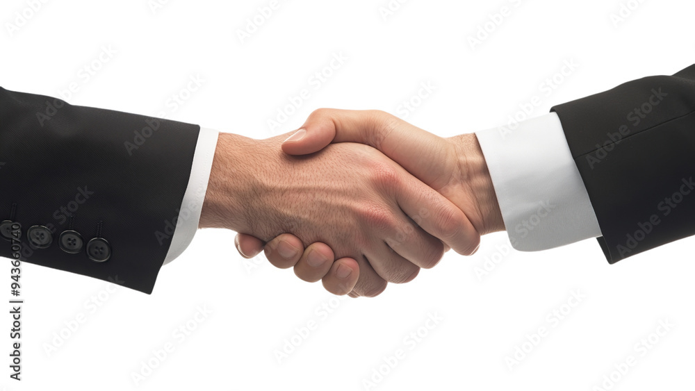 Two businessmen shaking hands, isolated on transparent background. Two businessmen shaking hands, isolated on transparent background.
