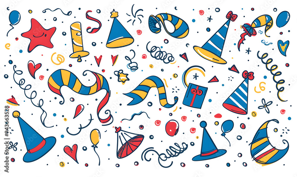 New Year and Christmas card, graphic advertising backgrounds in a doodle 2D illustrator style. New Year and Christmas card, graphic advertising backgrounds in a doodle 2D illustrator style.