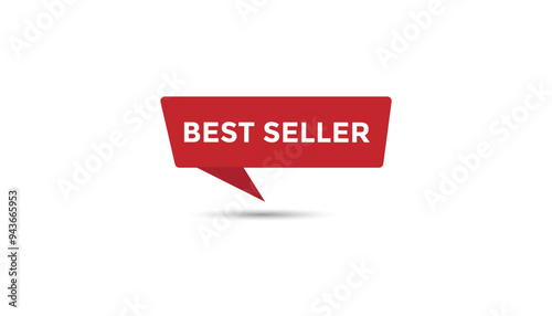 Best seller button web banner templates. Vector Illustration 