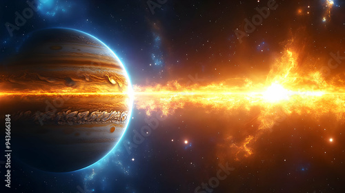 A giant, fiery explosion er...