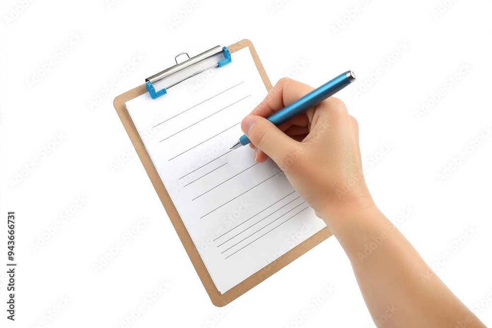 Businessman's hands hold a pencil and write down the goals to be achieved in a notebook or making a to-do list. Businessman's hands hold a pencil and write down the goals to be achieved in a notebook or making a to-do list.