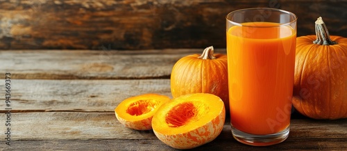 Delicious pumpkin juice in ...