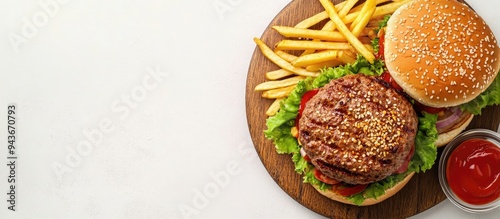 Two grilled hamburger patti...