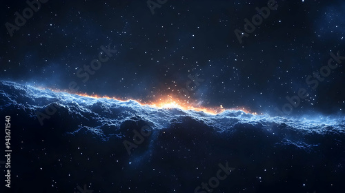 A glowing horizon in a star...