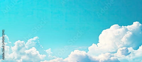 Beautiful blue sky with whi...