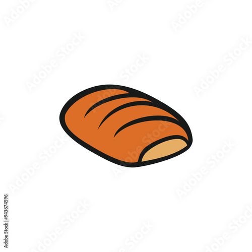 Bakery logo design vector icon with creative idea