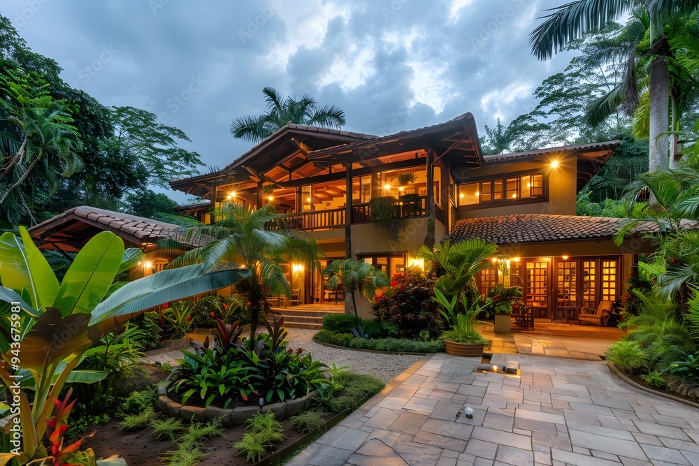 Fototapeta premium Luxury Tropical House