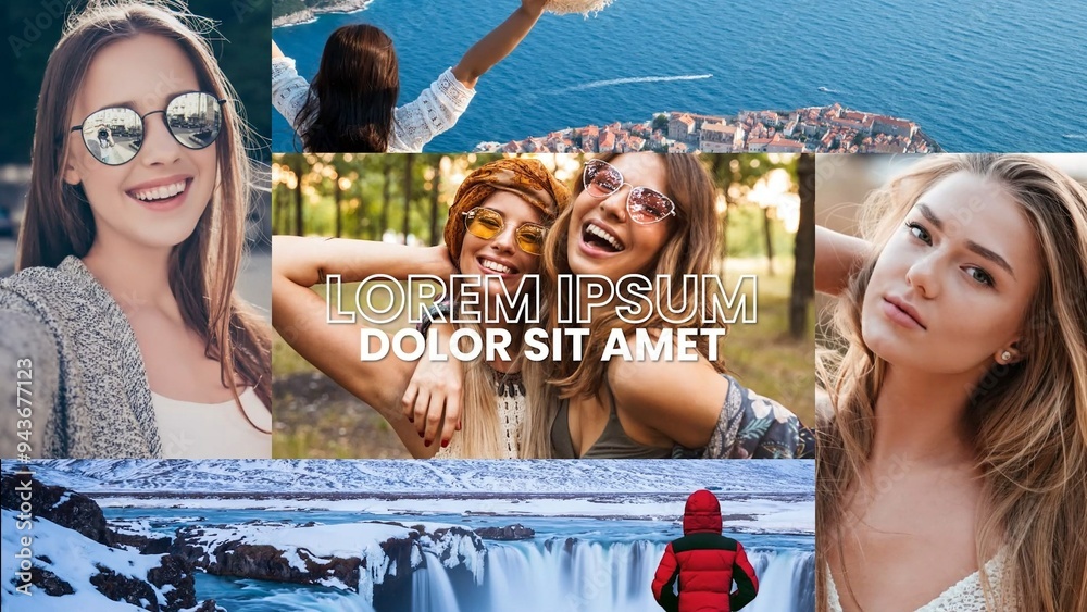 Modern Multi Panel Screen Intro Opener Animation Stock Template | Adobe ...