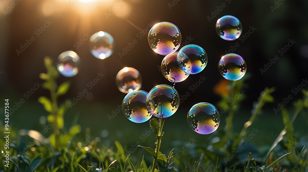 Colorful Soap bubbles Colorful Soap bubbles