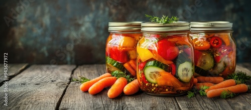 Marinated canned vegetables...