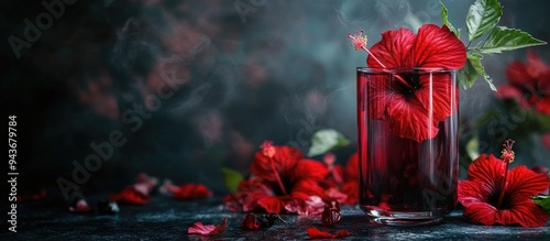 Herbal hibiscus tea carcade...