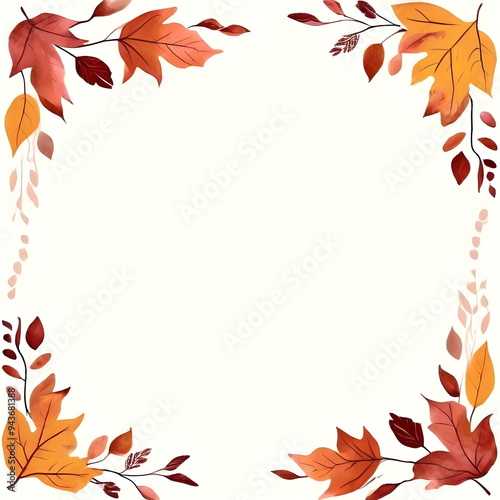 autumn leaves border