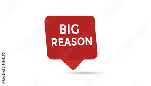 Big reason button web banner templates. Vector Illustration 

