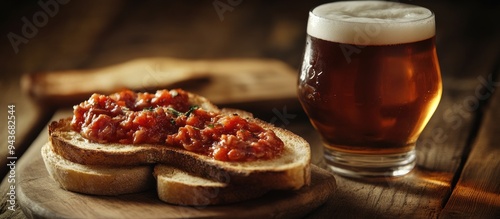 Tapas a few toasted bread s...
