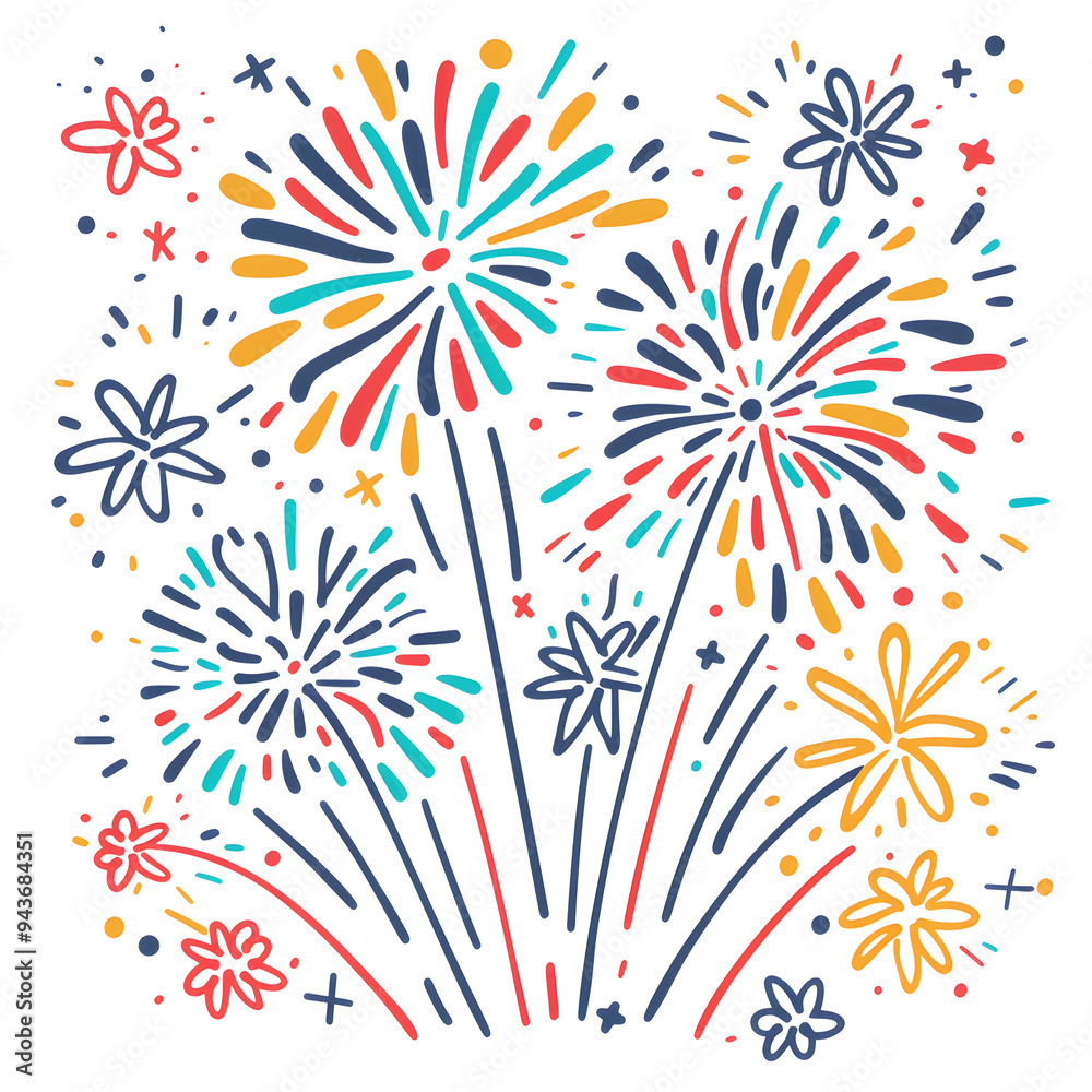 New Year and Christmas card, graphic advertising backgrounds in a doodle 2D illustrator style. New Year and Christmas card, graphic advertising backgrounds in a doodle 2D illustrator style.