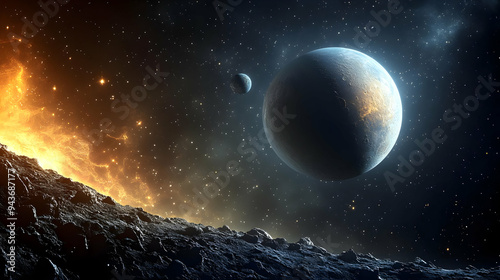 A large planet in the starr...