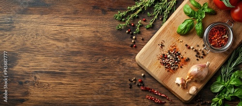 Wooden cutting board featur...