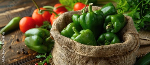 A handful of green hot pepp...