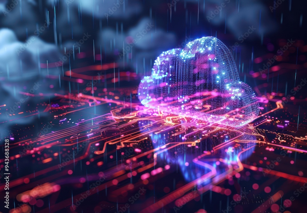Obraz premium Cloud Computing Abstract