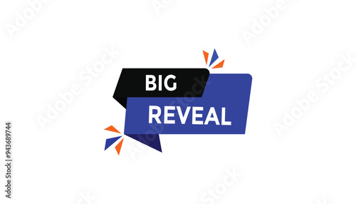 Big reveal button web banner templates. Vector Illustration 
