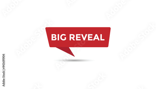 Big reveal button web banner templates. Vector Illustration 
