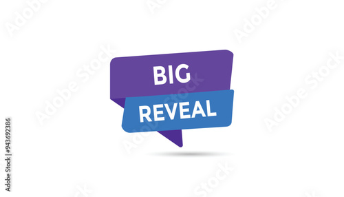 Big reveal button web banner templates. Vector Illustration 
