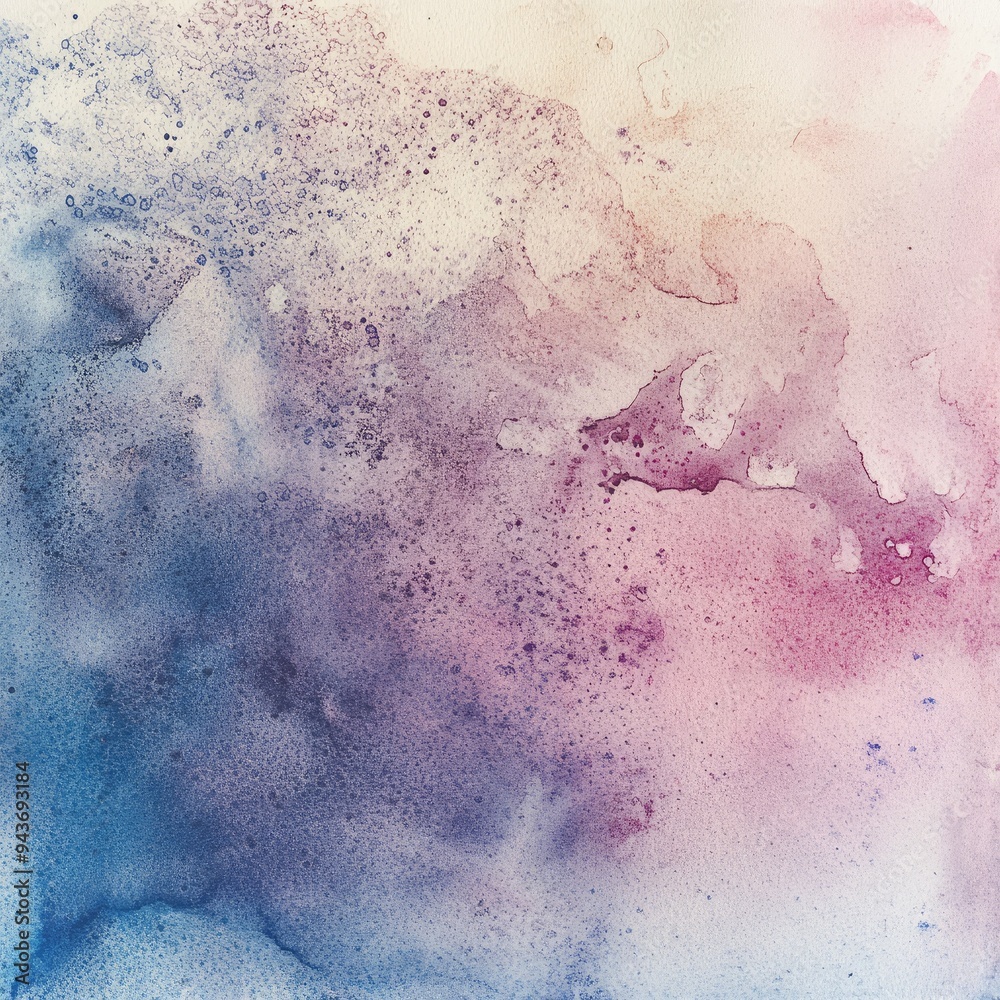 Obraz premium A dreamy abstract watercolor texture with soft hues of pink and blue, perfect for backgrounds and artistic projects.