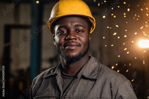 Dynamic Portrait of a Worker in Industrial Environment