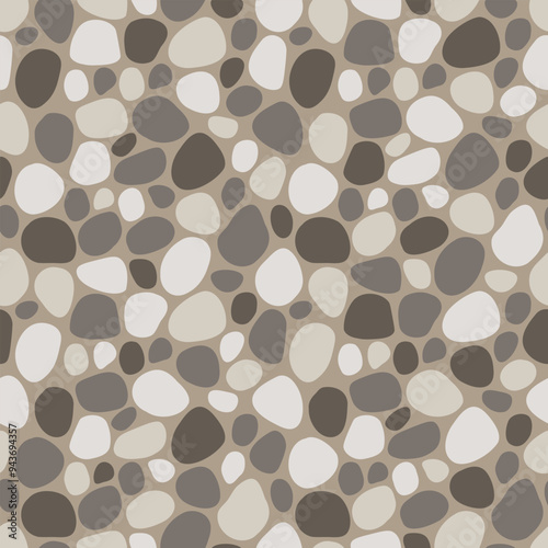 Seamless paving stone texture, cobblestone pattern, pavement background.