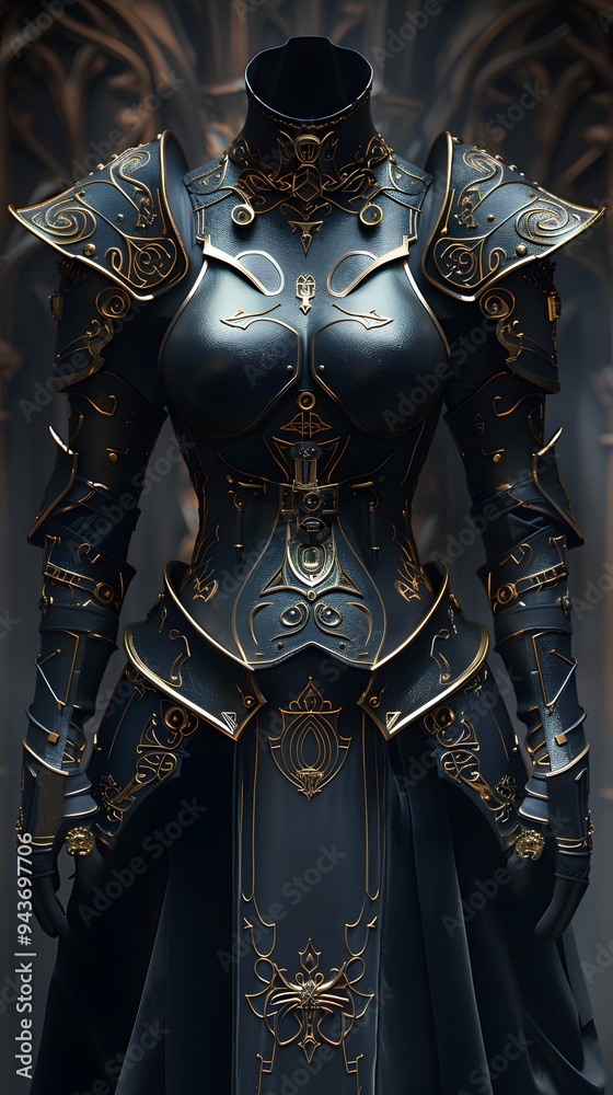 Black and Gold Armor. Black and Gold Armor.