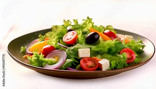 salad on a plate