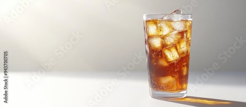Glass of refreshing cold ic...