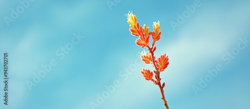 Single flower at the tip of...