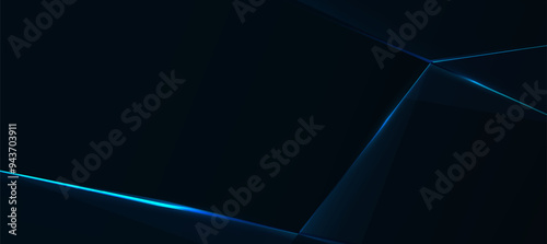 Abstract blue polygon elegant background vector illustration