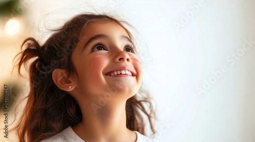 A Portrait of Joyful Innocence in a Young Girl's Smile