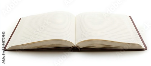 notebook isolated against a...