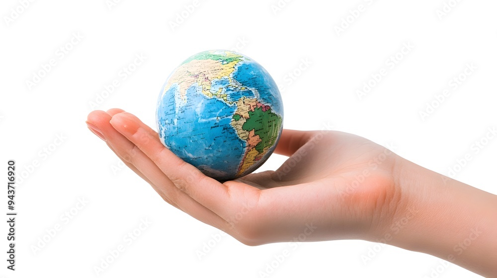A hand gently holding a small globe symbolizing the interconnected nature of our world and the potential for innovative solutions to address global challenges A hand gently holding a small globe symbolizing the interconnected nature of our world and the potential for innovative solutions to address global challenges