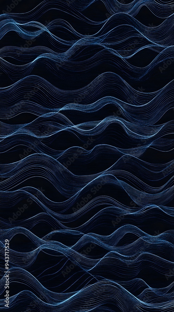 Blue Radio Frequency Waves on Black Background, Abstract Image, Texture, Pattern, Wallpaper, Cover and Screen of Smartphone, Cell Phone, Computer, Laptop, 9:16 and 16:9 Format Blue Radio Frequency Waves on Black Background, Abstract Image, Texture, Pattern, Wallpaper, Cover and Screen of Smartphone, Cell Phone, Computer, Laptop, 9:16 and 16:9 Format