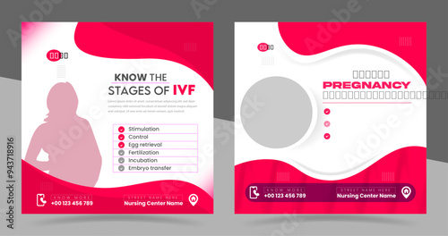 Healthy Pregnancy,world IVF day,Fertility clinic,healthcare social media post