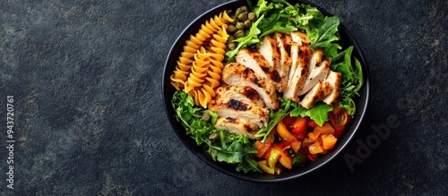 Healthy lunch bowl featurin...