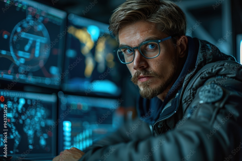 Cybersecurity Expert at Night Cybersecurity Expert at Night