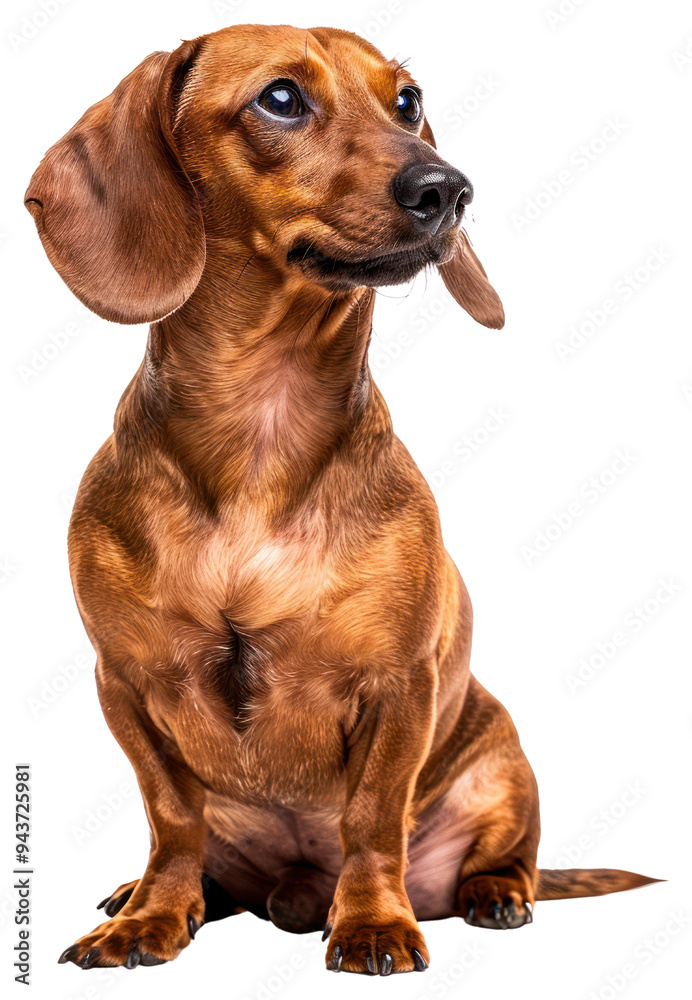 PNG Adorable dachshund dog portrait PNG Adorable dachshund dog portrait