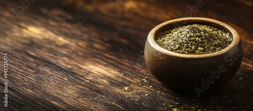 Yerba mate tea on a wooden ...