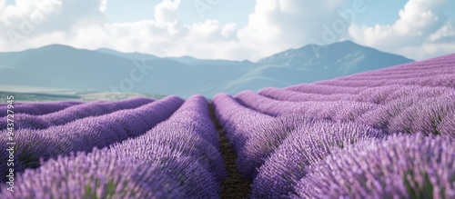 Lavender farm. with copy sp...